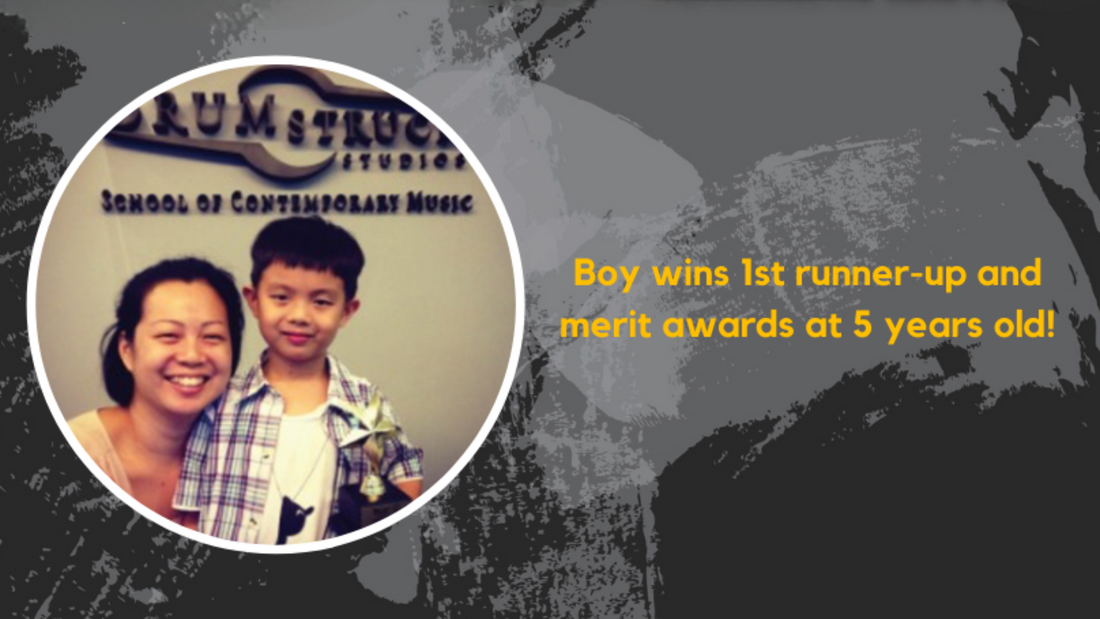 5-Year-Old Drummer Takes Home 1st Runner-Up and Merit Awards!