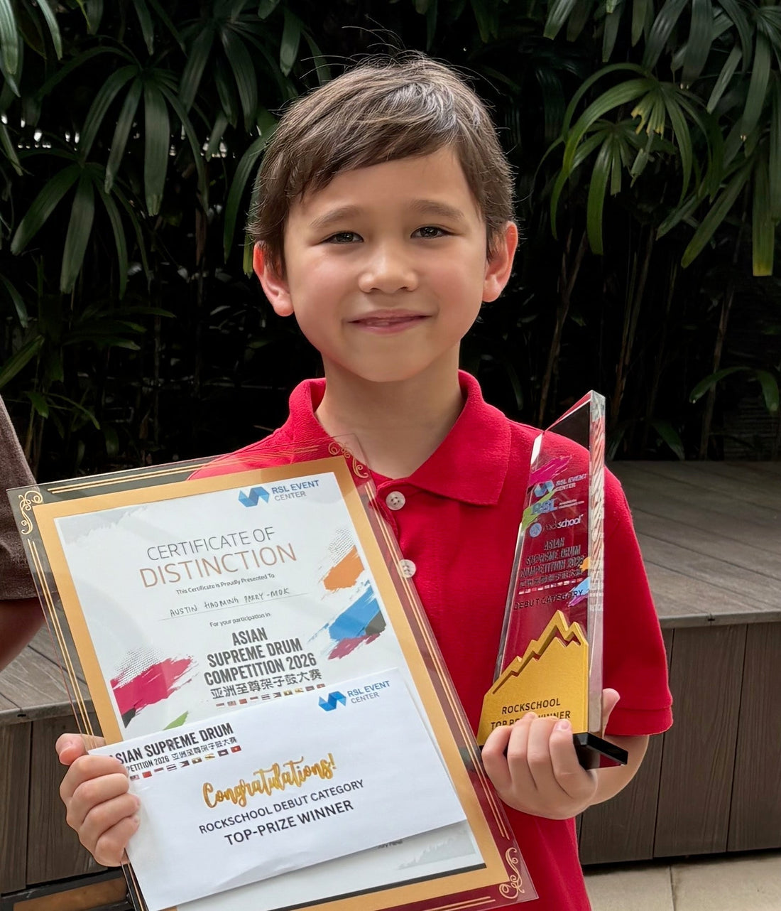 First time drum competition winner Austin debut category